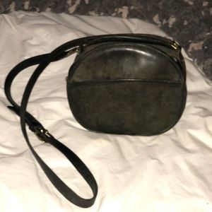 Vintage Leather Coach Dark Green Cross Body
